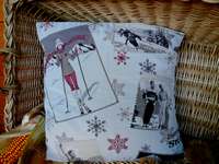 Housse de coussin"Ski d'argent"