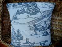 Housse de coussin"Boule de neige gris"