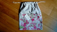 Sac tissu "Bouquet de roses"