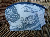 Trousse"Boule de neige gris"